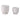 6" / 7" Modern Footed Planters (Set of 2) - White