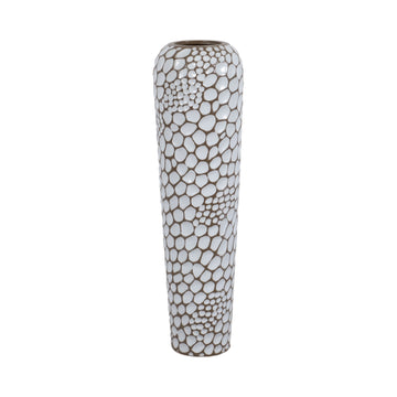 Puteri Ceramic Large Floor Vase - White