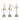 13" Kanan Ballerinas (Set of 3) - Multi