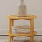 Camillo - Round Solid Wood Side End Table - Maple