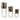 15" / 20" / 27" Scallop Metal Planter On Stand (Set of 3) - Gold