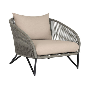 Benicia - Outdoor Patio Chair - Gray / Taupe