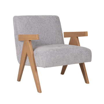 Scandinavian Accent Chair Wood - Gray