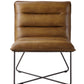 Balrog - Accent Chair - Saddle Brown Top Grain Leather