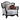 Nurmive - Chair With 2 Pillows - Beige Fabric