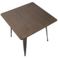 Oregon - 36" Industrial - Farmhouse Dining Table - Antique And Espresso