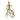 Metal 14" Dancing Lady - Gold