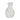 16" Curvy Ribbed Sculpture - White