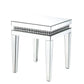 Lotus - End Table - Mirrored & Faux Crystals Inlay