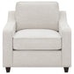 Christine - Upholstered Sloped Arm Accent Chair - Beige