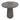 Glass 18" Accent Table W Brass Base - Smokey Brown