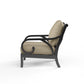 Monterey - Club Chair, With Self Welt - Linen Stone / Black