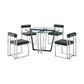 Devi Anastasia - Round Glass Dining Table Set