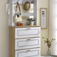 Hewett - Shoe Cabinet - Light Oak & White Finish