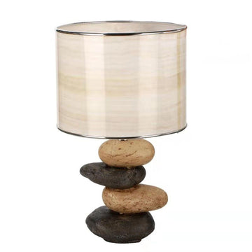 Polyresin Stacked Rock Lamp 21.75" - Brown