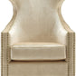 Gramercy - Croc Velvet Wing Chair - Gold