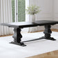 Florence - Extension Dining Table - Distressed Black