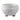 10" x 6" Footed Planter - White