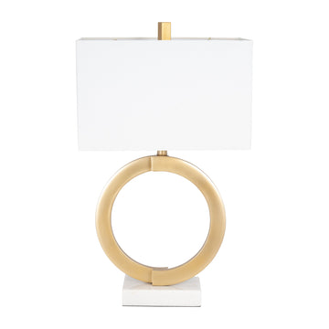 Table Lamp - Gold / White