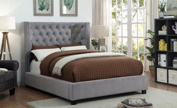 Carley - Eastern King Bed - Gray
