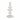 Vintage Glass Taper Candle Holder 7" - Clear