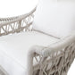 Dana - Rope Wing Chair, With Self Welt - Linen Canvas