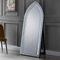 Noralie - Floor Mirror - Mirrored & Faux Diamonds