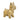 Cer 8" Dog Table Deco - Gold