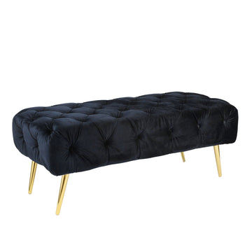 Tufted Bench 40" - Black