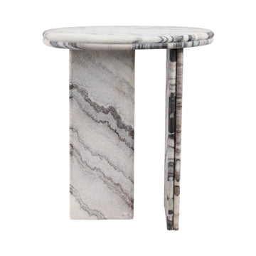 Andromeda Accent Table With Texture - Granite