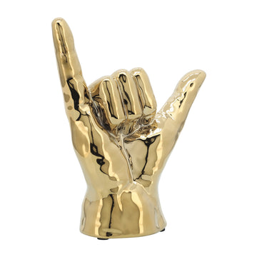 "Hang Loose" Hand 7" - Gold