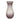 Glass 18" Vase With Metal Rim - Multi