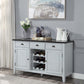 Lanton - Server - Marble & Antique White Finish