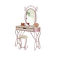 Priya II - Vanity Desk - White & Light Purple