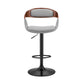 Benson - Adjustable Bar Stool - Walnut Wood