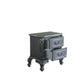 House - Delphine - Nightstand - Charcoal Finish