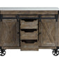 Alforvott - Serving Cart - Marble & Weathered Gray Finish