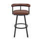 Magnolia - Swivel Stool - Black Metal