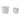 6" / 8" Fluted Planters (Set of 2) - White