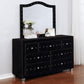 Deanna - 7-Drawer Upholstered Dresser With Mirror