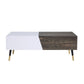 Orion - Coffee Table - White High Gloss & Rustic Oak