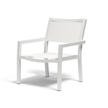 Naples - Stackable Sling Club Chair - White