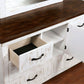 Alyson - Dresser - Distressed White / Walnut