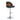 Camila - Adjustable Stool With Swivel - Black Synthetic Leather & Walnut