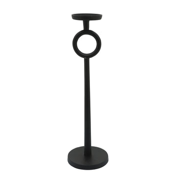 Metal Candle Holder 21" - Black