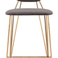 Georges - Counter Stool (Set of 2) - Gray / Gold