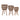 11" / 13" / 15" Bamboo Planters (Set of 3) - Brown