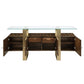 Mabyn - Console Cabinet - Brass & Antique Brown