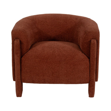 Roundback Accent Chair - Rust