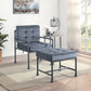 Brantley - Chair - Gray Velvet & Sandy Gray Finish